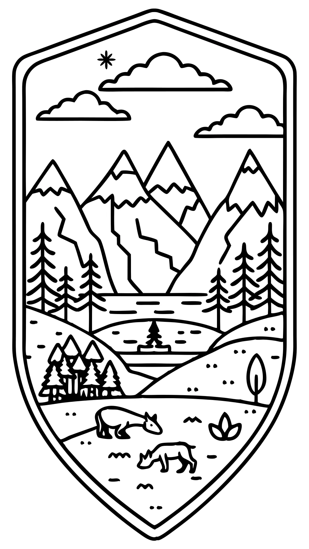 national park coloring pages